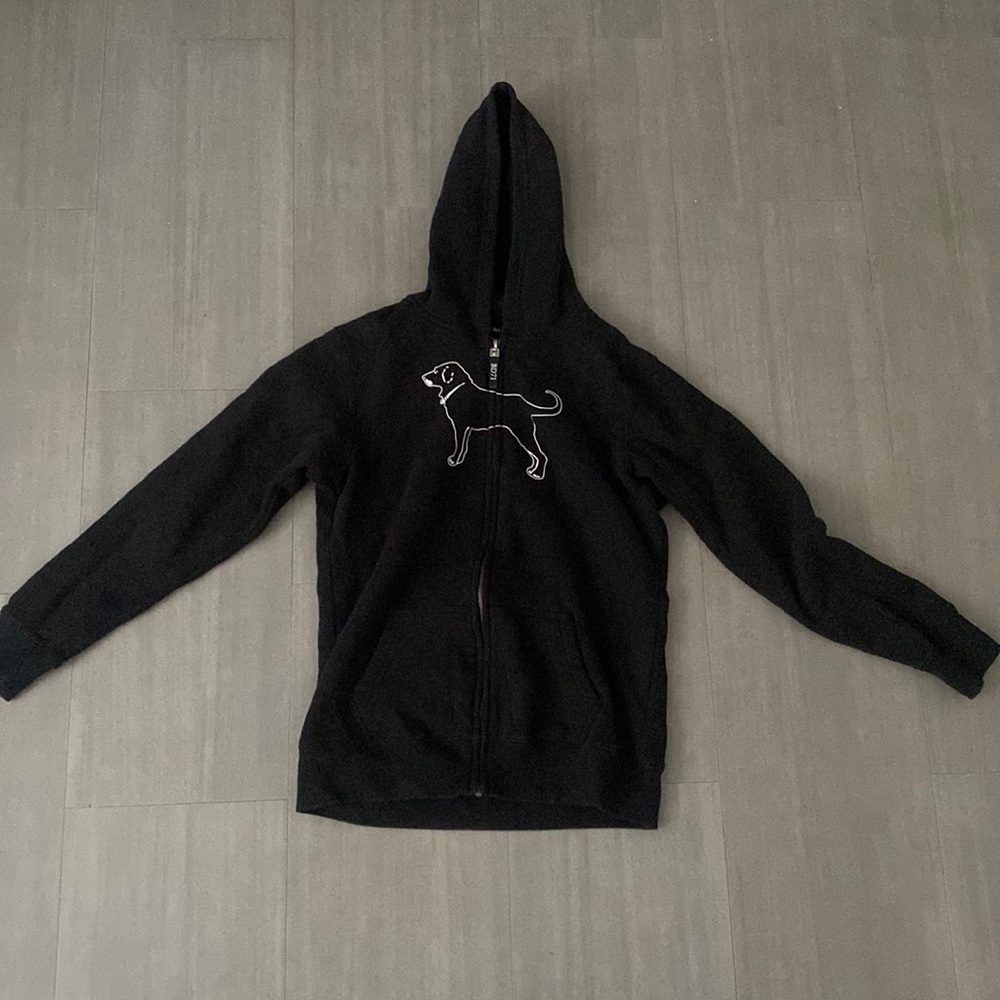 Black Dog Zip Up Hoodie